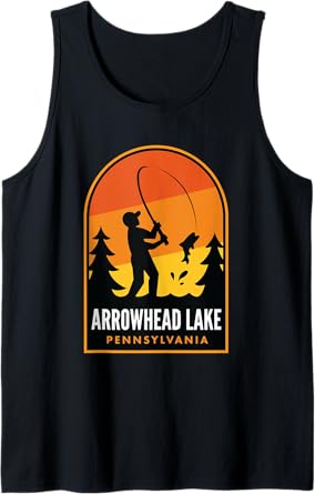 Arrowhead Lake Pennsylvania Fishing Tank Top