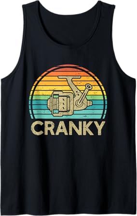 Crankbait Fishing Lure - Cranky Funny Gift Ideas For Fishing Tank Top