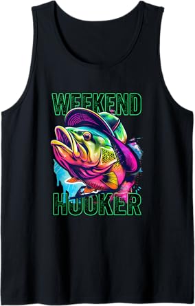 Weekend Hooker Colorful Fishing Tank Top
