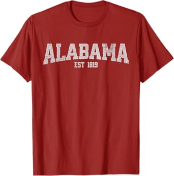 Classic Alabama Print Retro Varsity Vintage AlaBAMA T-Shirt
