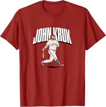 John Kruk - Slugger Swing - Philadelphia Baseball T-Shirt