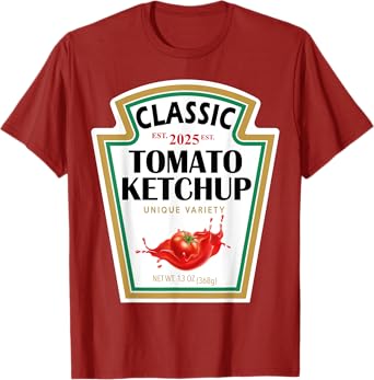 Red Ketchup DIY Halloween Costume Matching Group Ketchup T-Shirt
