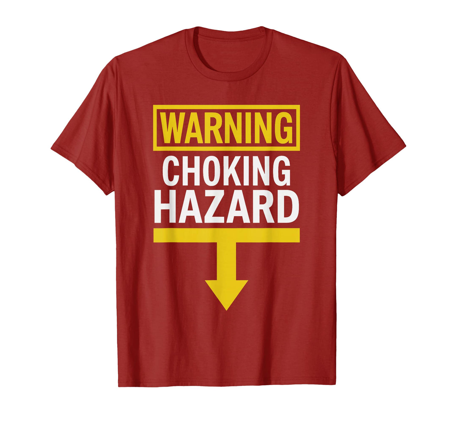 White Trash Party Attire Men Warning Choking Hazard T-Shirt
