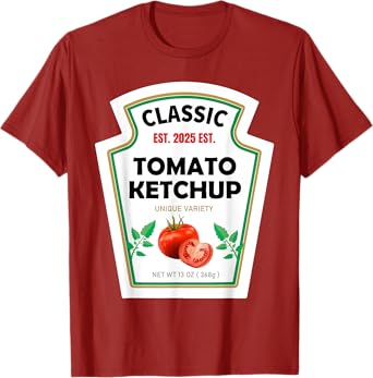 Red Ketchup DIY Costume Matching Couples Groups Halloween T-Shirt