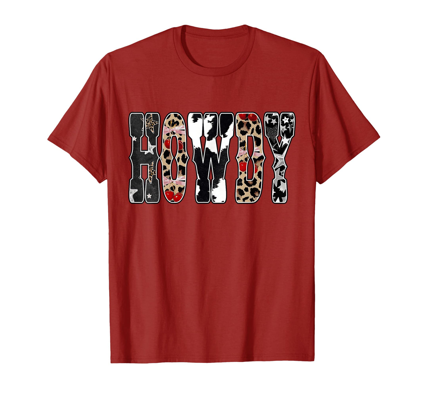 Howdy Country Western Cowgirl Leopard Rodeo Southern Girls T-Shirt