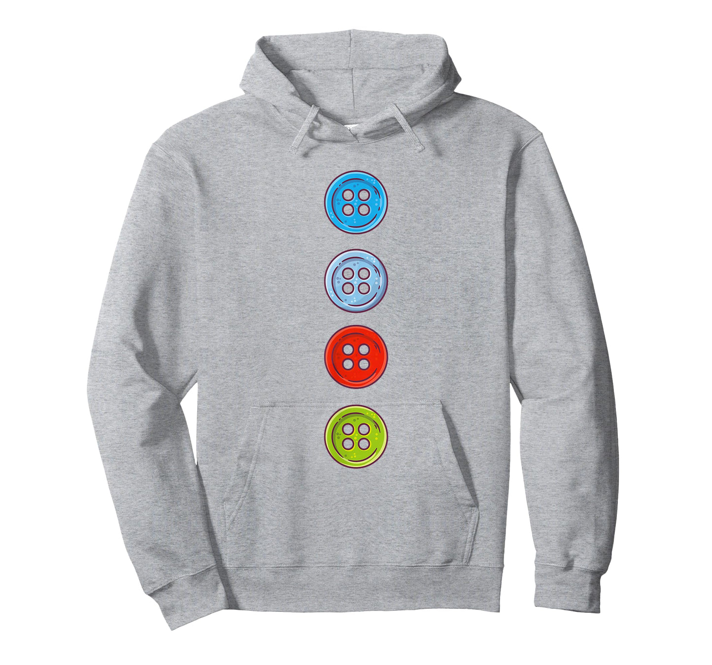 Four Groovy Buttons Blue Cat Funny Halloween Costume Kids T-Shirt - Hoodie | Ash