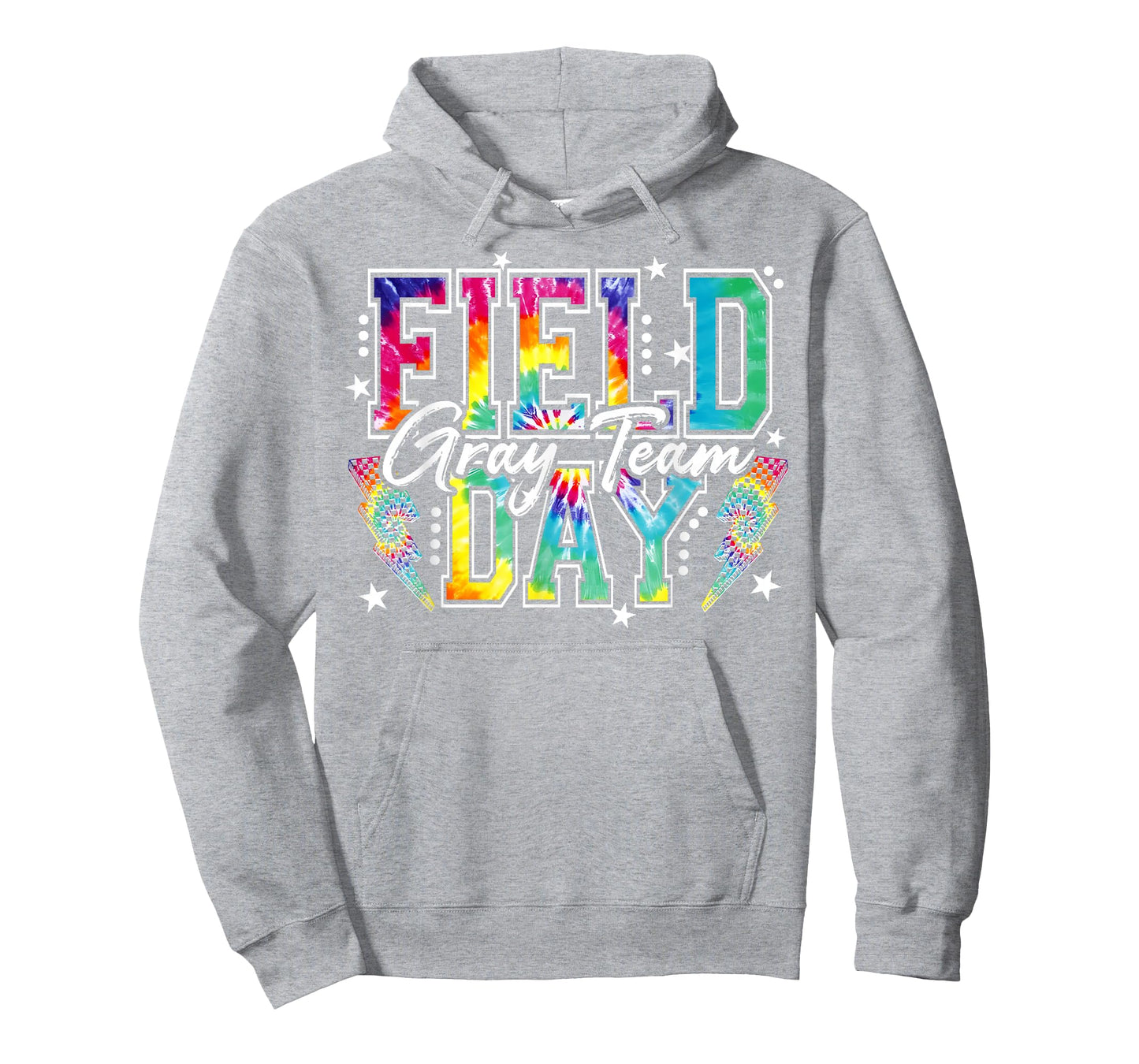 Field Day Gray Team Tie Dye School Field Trip 2026 T-Shirt - Hoodie | Ash