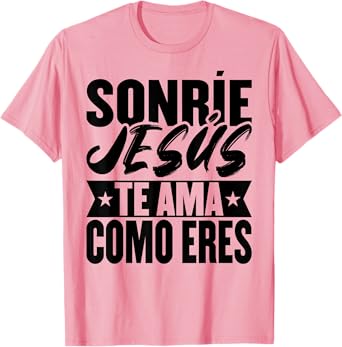 Camisetas Cristianas En Espanol Frases Biblia Jesús Te AMa T-Shirt