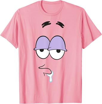 SpongeBob SquarePants Halloween Patrick Face Drool Costume T-Shirt
