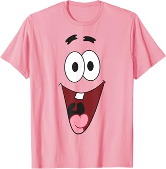 SpongeBob SquarePants Halloween Patrick Laugh Face Costume T-Shirt