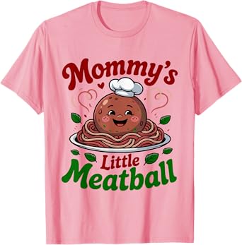 Mommy's Little Meatball Mommy Pink Mama kids Toddler Mom T-Shirt