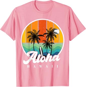 Aloha Hawaiian-Shirt Palm Beach Hawaii Kids Youth Teen Girl T-Shirt