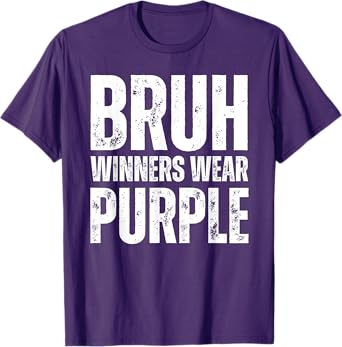 Winners Wear Purple Team Spirit Week Game Color Sports day T-Shirt