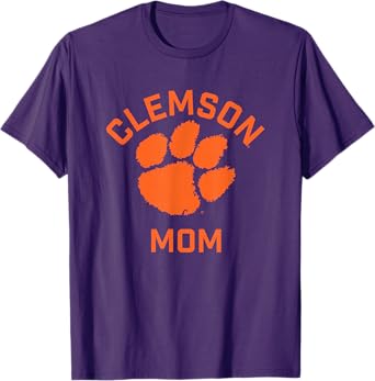 Clemson University Tigers Arched Mom T-Shirt