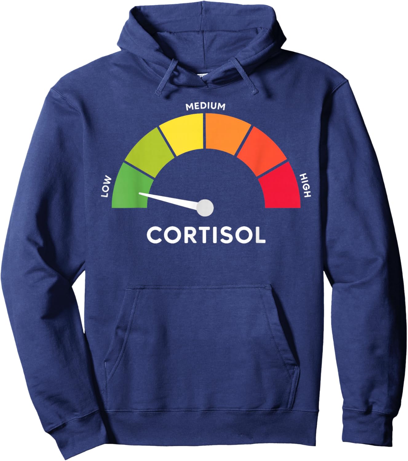 Low Cortisol Levels Meme T-Shirt - Hoodie | Navy
