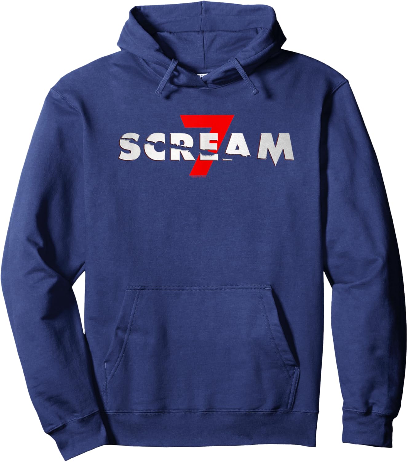 Scream 7 Logo Horror Movie T-Shirt - Hoodie | Navy