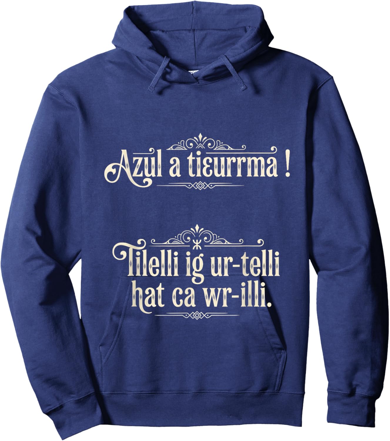 Hello People Funny Design T-Shirt Hoodie - Hoodie | Navy