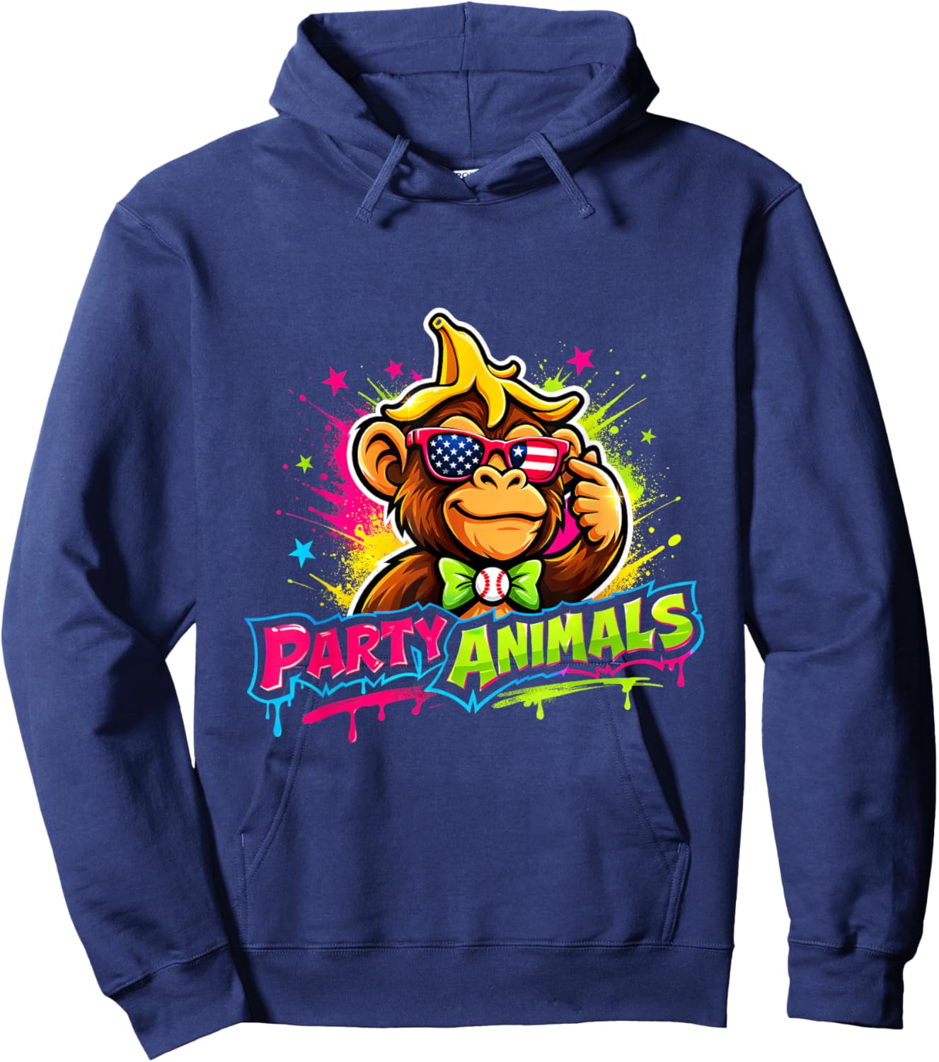 Party Animals Baseball Jersey T-Shirt - Hoodie | Navy