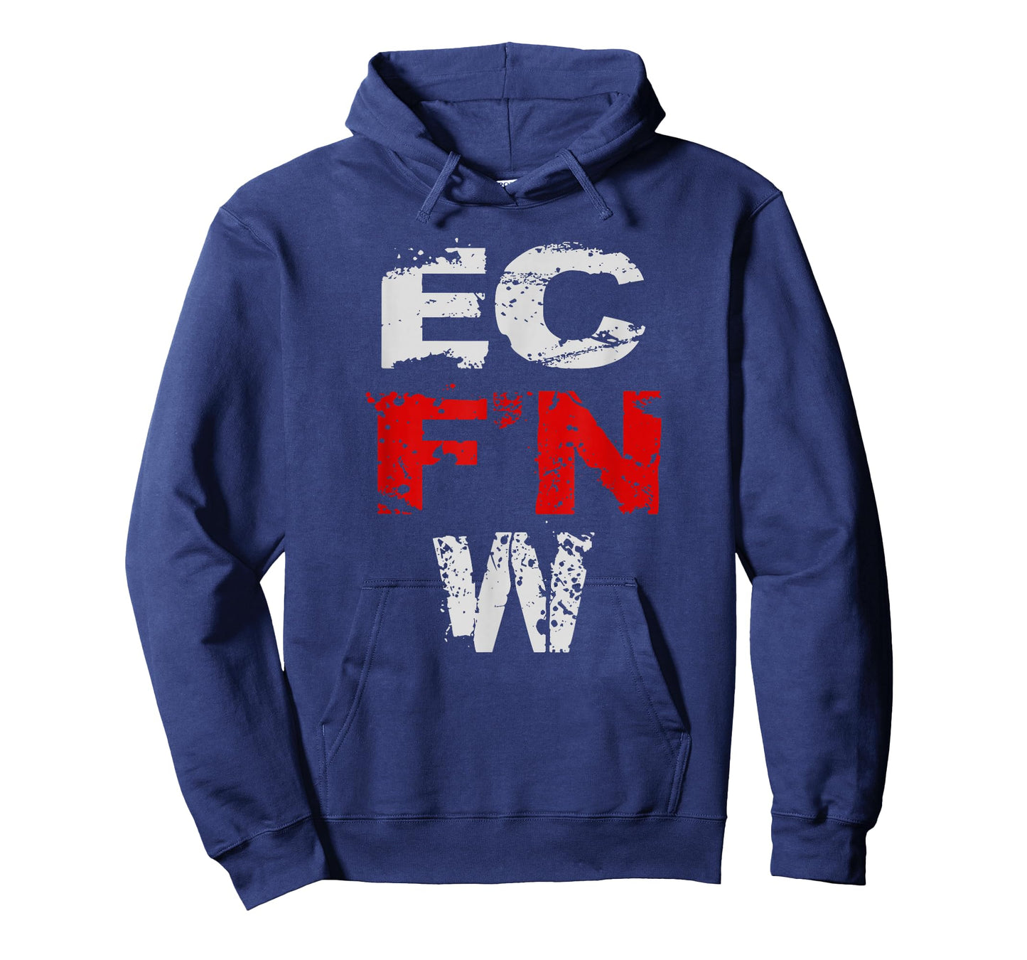 EC F'N W Wrestling Apparel Unisex Adults Wrestling Fans, All Ages Black Modern Crew Neck Short Sleeve T-Shirt