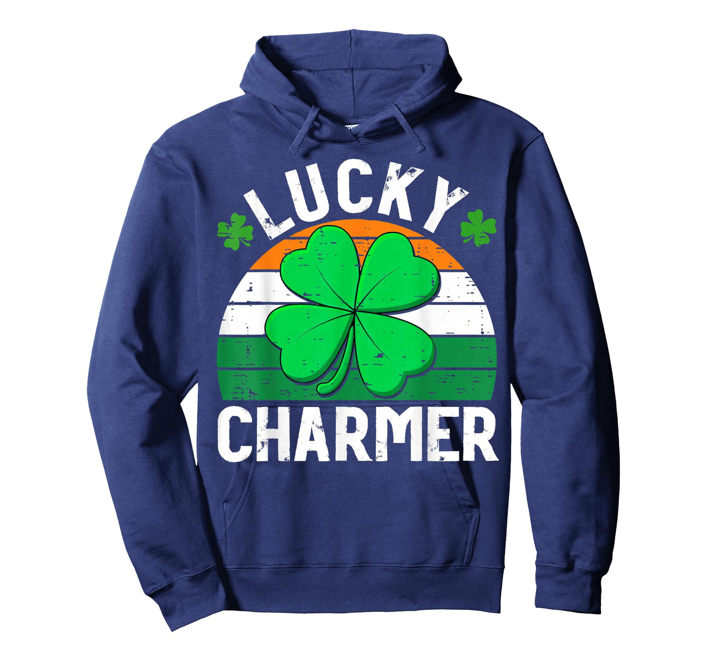 Lucky Charmer Shirts Boys Kids Girls Funny St Patricks Day T-Shirt - Hoodie | Navy