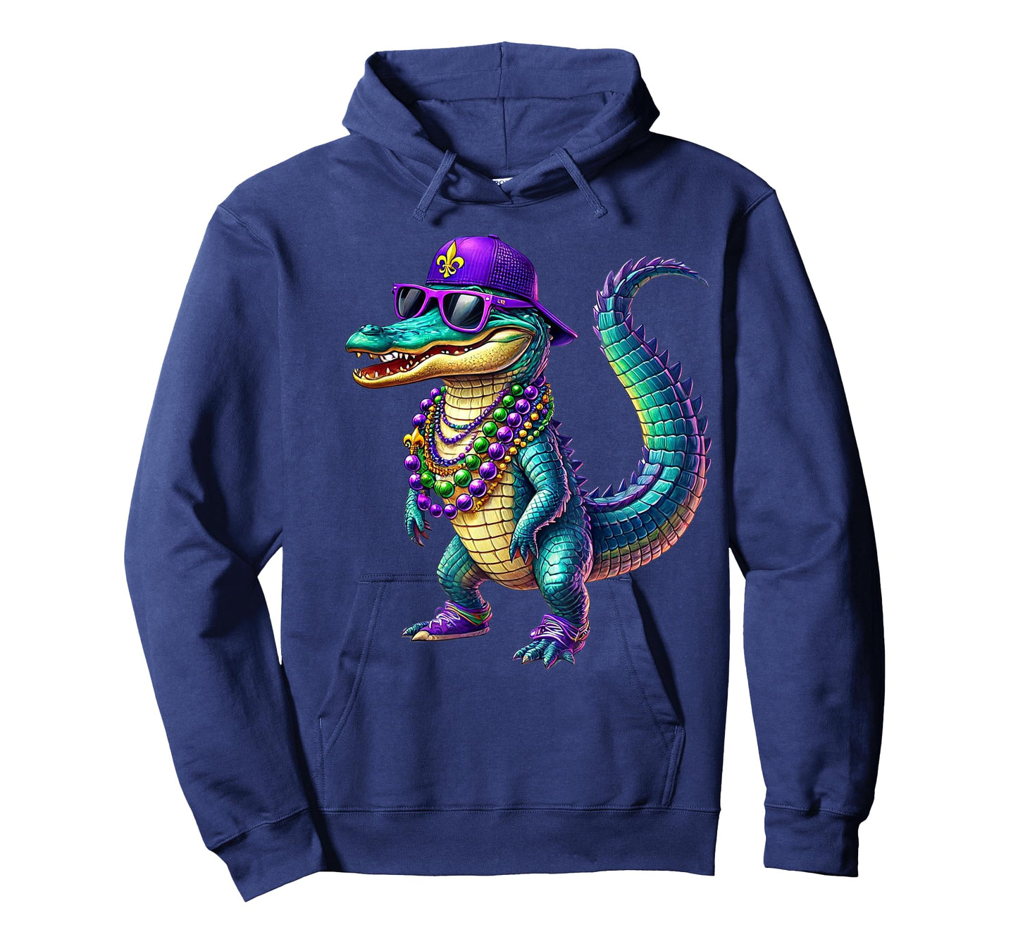 Mardigator Mardi Gras Alligator Men Women Mardi Gras Men T-Shirt