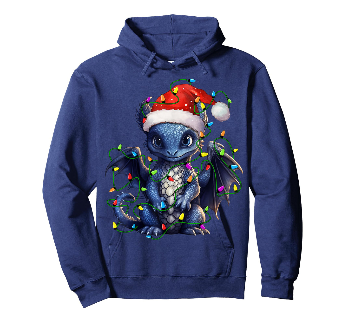 Dragon Santa Christmas Tree Lighting Xmas Funny T-Shirt