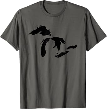 The Great Lakes Detroit Michigan T Shirt T-Shirt
