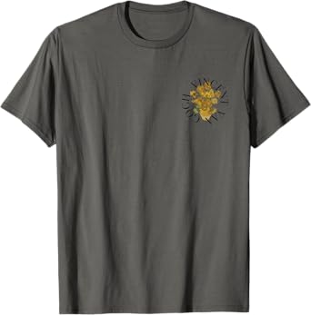 Van Gogh Sunflowers Fine Art Front & Back Icons T-Shirt