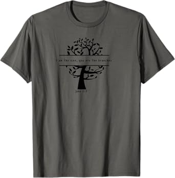John 15:5 I Am The Vine Christian Faith Bible Tree Branches T-Shirt