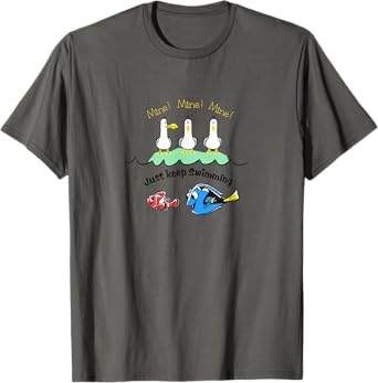 Disney Pixar Finding Nemo Dory Seagulls Just Keep Swimming T-Shirt