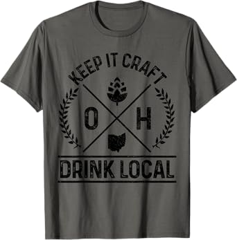 Ohio Drink Local OH Brewery Brewmaster Craft Beer Brewer T-Shirt