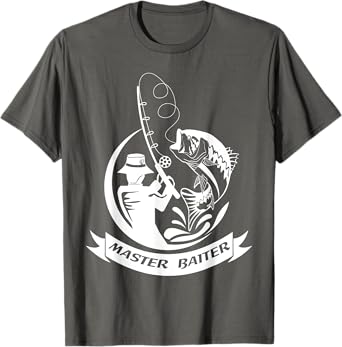 Master Baiter Fishing Hook TShirt - Funny Fisherman Gift Tee