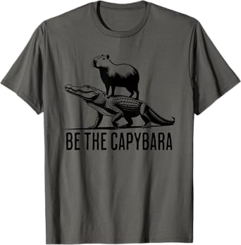 Vintage Funny Be The Capybara Riding Gator T-Shirt