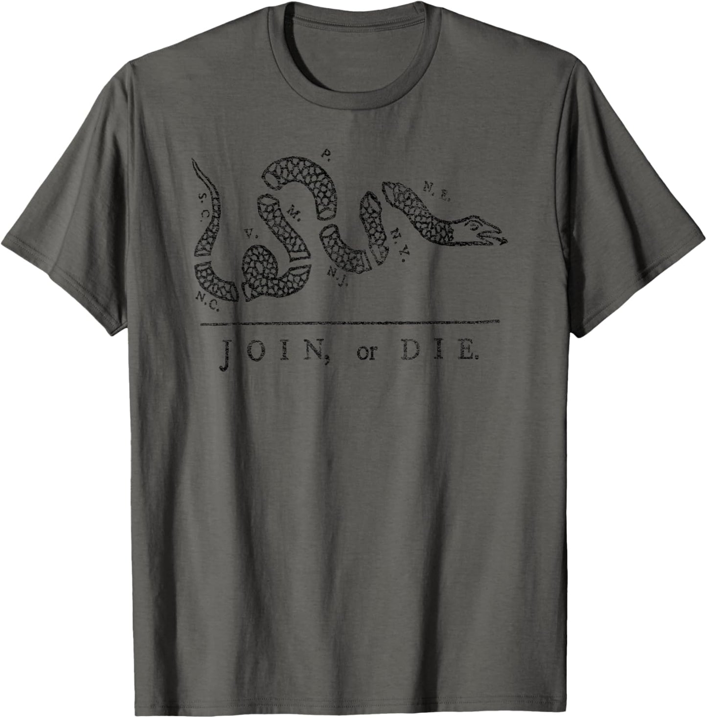 JOIN OR DIE SNAKE FRANKLIN INDEPENDENCE GADSDEN 1776 FLAG T-Shirt