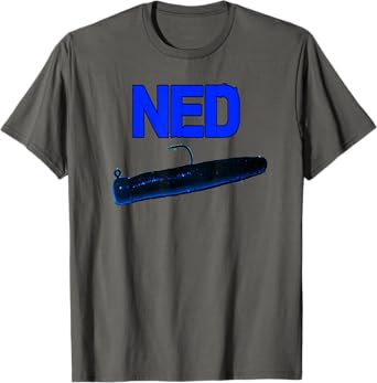 NED Rig Bass Fishing Jigs Apparel For Fishermen By Black Fly T-Shirt