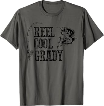 Grady Fishing: Reel Cool Grady Funny Gift T-Shirt