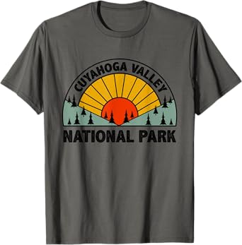 Retro Graphic Travel Lovers Cuyahoga Valley National Park T-Shirt