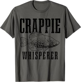 Crappie Whisperer Funny Vintage Crappie Fishing Fisherman T-Shirt