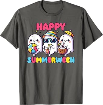 Happy Summerween Summer Halloween Ghost T-Shirt