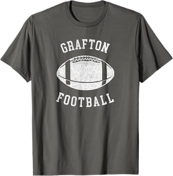Grafton Football Distressed Vintage 80's Throwback Classic T-Shirt