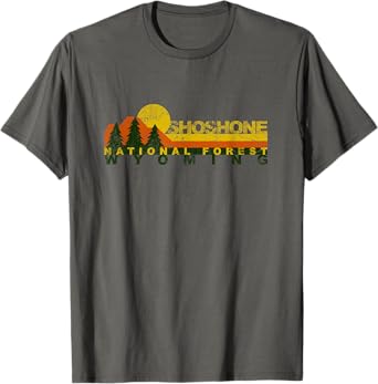 Shoshone National Forest Vintage Retro T-Shirt