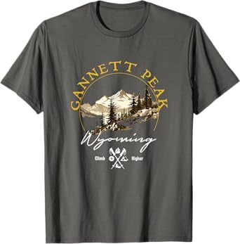 Gannett Peak Retro Vintage Apparel - Gannett Peak Souvenir T-Shirt