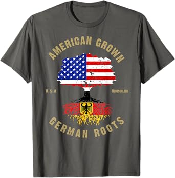 German Roots American Grown German Flag Oktoberfest T-Shirt