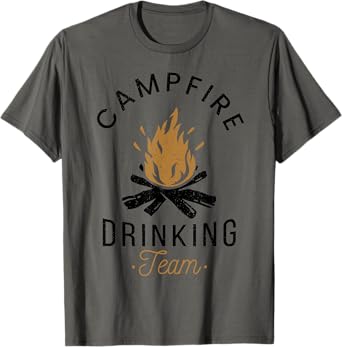 Campfire Drinking Team Camp Lovers Scout Camper T-Shirt