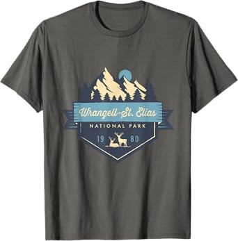 Wrangell St. Elias National Park Cool Vintage Mountain T-Shirt