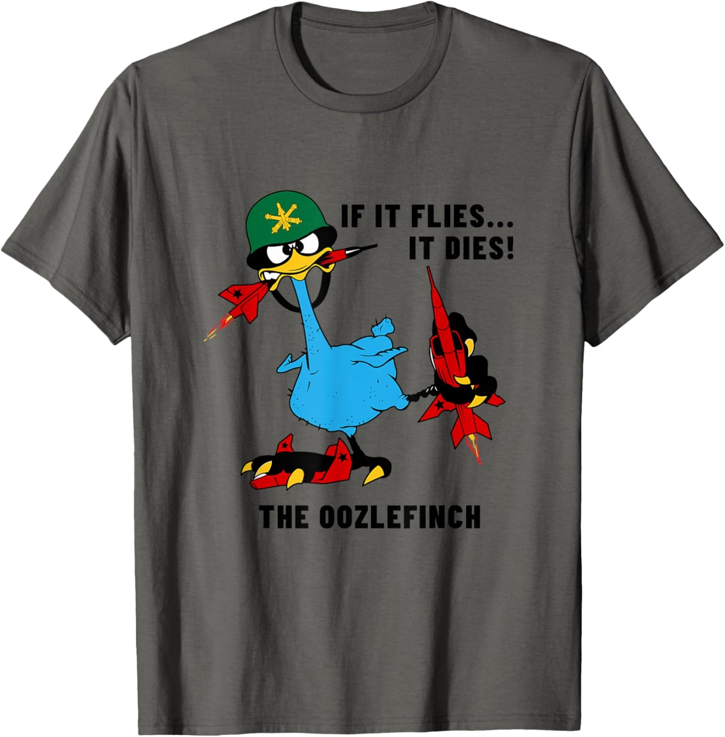 Air Defense Artillery Oozlefinch ADA Army Fort Sill Veteran T-Shirt