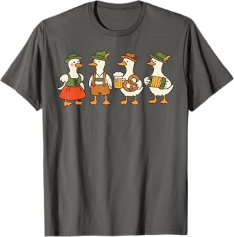 Oktoberfest Just a Fest Goose German Beer Prost Drinking T-Shirt