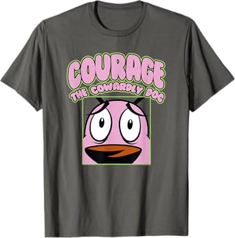 Courage the Cowardly Dog Close Up Courage Cartoon T-Shirt