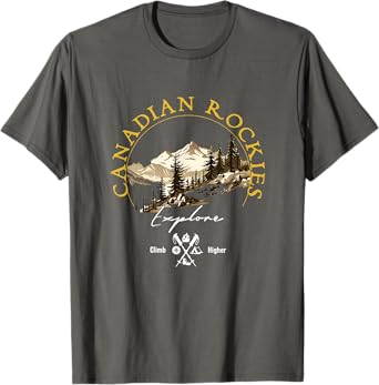 Canadian Rockies Retro Vintage Apparel - Souvenir T-Shirt