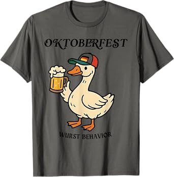 Oktoberfest Goose Funny Oktoberfest German Beer Drinking T-Shirt